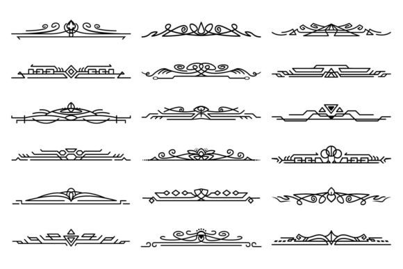 Abstract Borders: Modern Graphics & Illustrations for Real Publishing