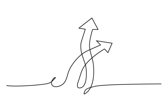 Arrow Continuous Line: Clean Graphics & Illustrations for Modern Publishers