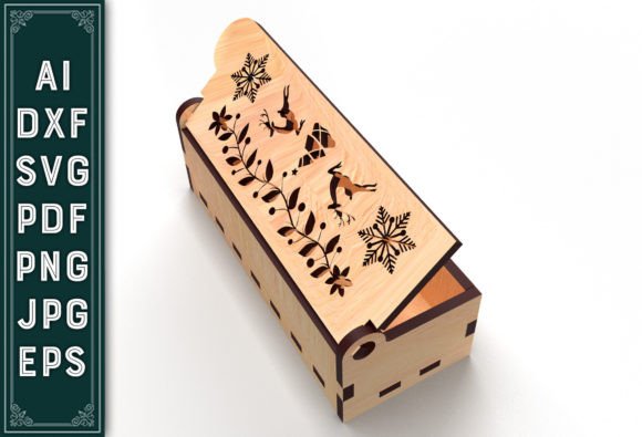 Christmas Gift Box Laser Cut Svg for Winter Amp Campaigns