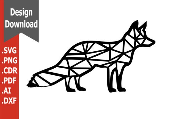 Geometric Wooden Fox Wall Art: Laser Cutting & Wall Decor