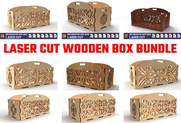 Gift Box Laser Cut Wooden Box Bundle 02 Review