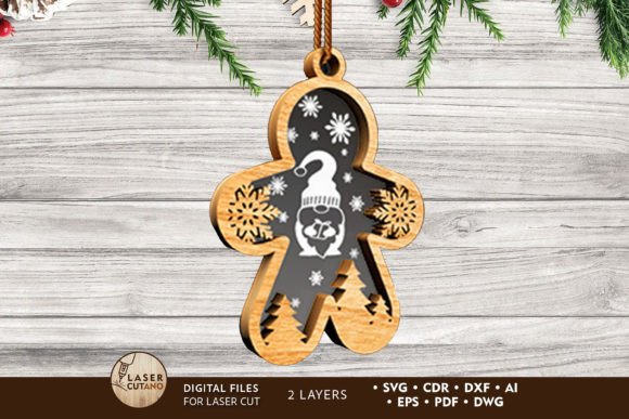 Gingerbread Man Ornament: Laser Cutting & Winter Amp Review