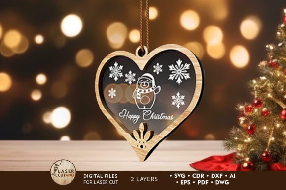 Heart-Shape Christmas Ornament: Laser Cutting & Winter Amp Review