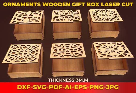 Laser Cutting Boxes: Ornaments Wooden Gift Box 20 Review