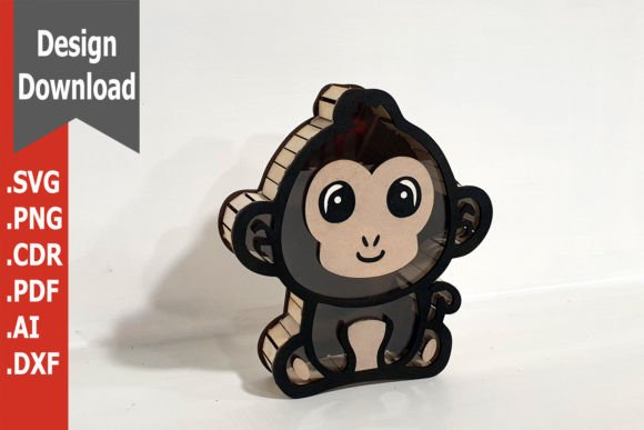 Laser Cutting Wooden Piggy Bank Boxes: Monkey Design Review