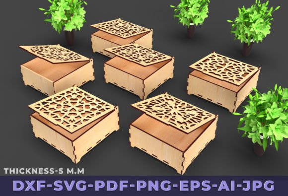 Ornamental Wooden Gift Box Laser Cut Design Review