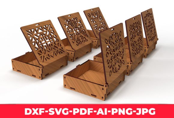 Ornaments Wooden Gift Box Laser Cut 02