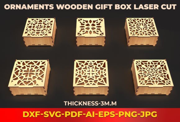 Ornaments Wooden Gift Box Laser Cut 17 Review