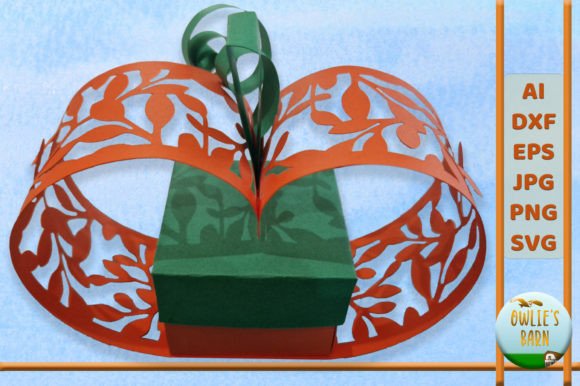 Pumpkin Lantern Laser Cutting Design for Fall Ornaments